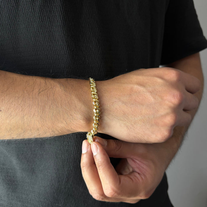 Pulsera Diamond Oro – 7 mm – Silver Ice 04