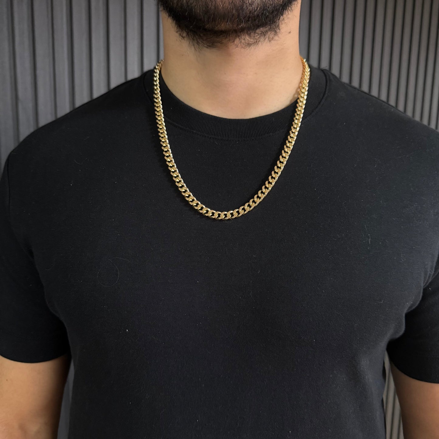 Cadena Grumet Oro – 8 mm – Silver Ice 06