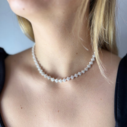 Collar Van Cleef micro circones – Silver Ice 04