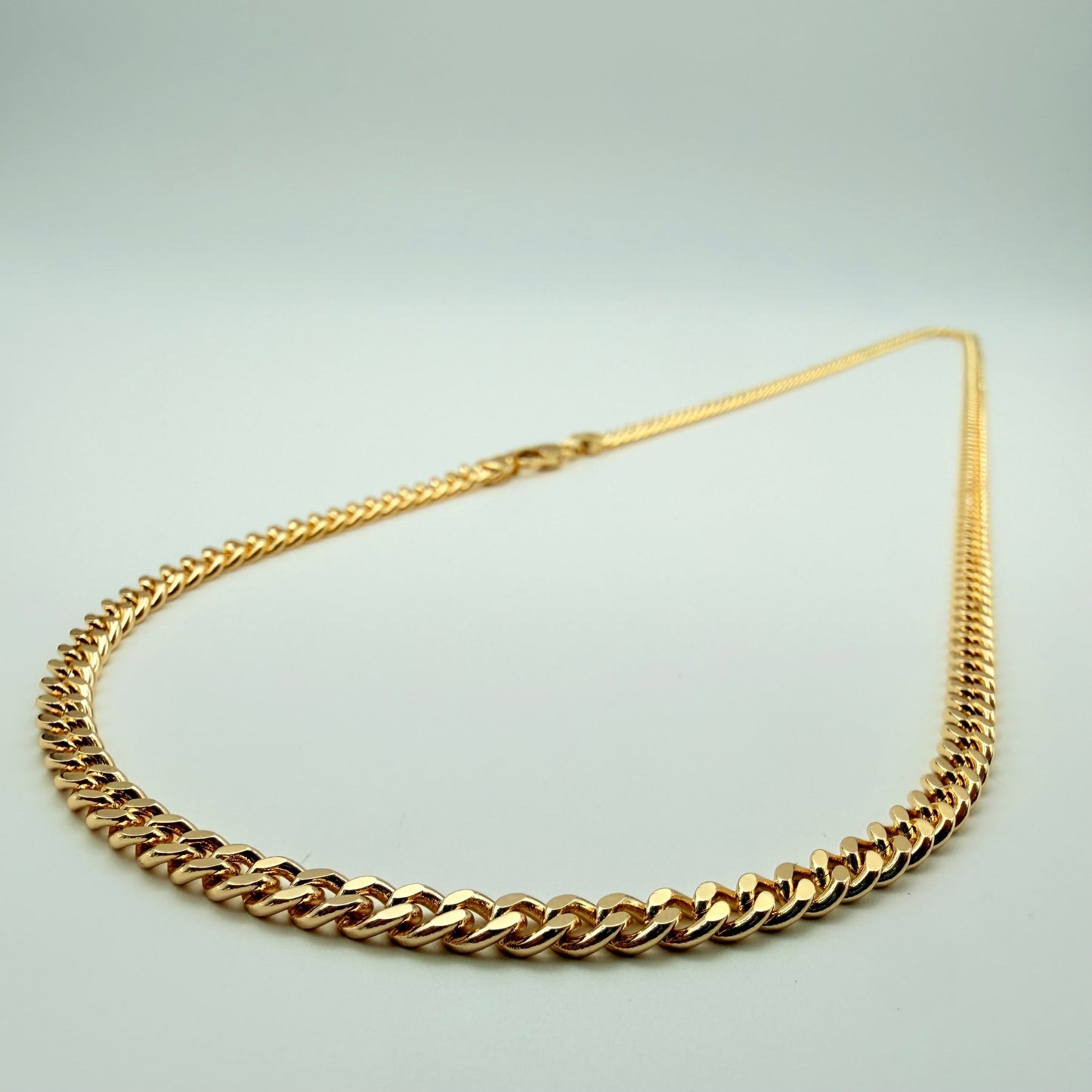 Cadena Cubana Oro – 4mm – Silver Ice 02