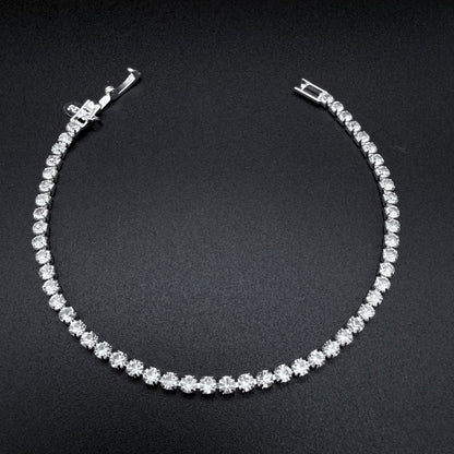 Pulsera Tennis con Circones Plata 925 - 3mm – Silver Ice 01