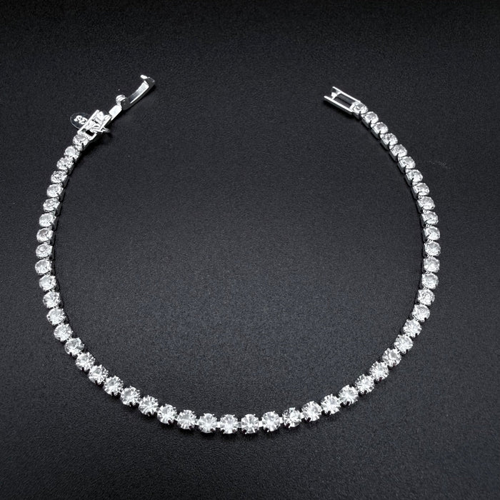 Pulsera Tennis con Circones Plata 925 - 3mm – Silver Ice 01
