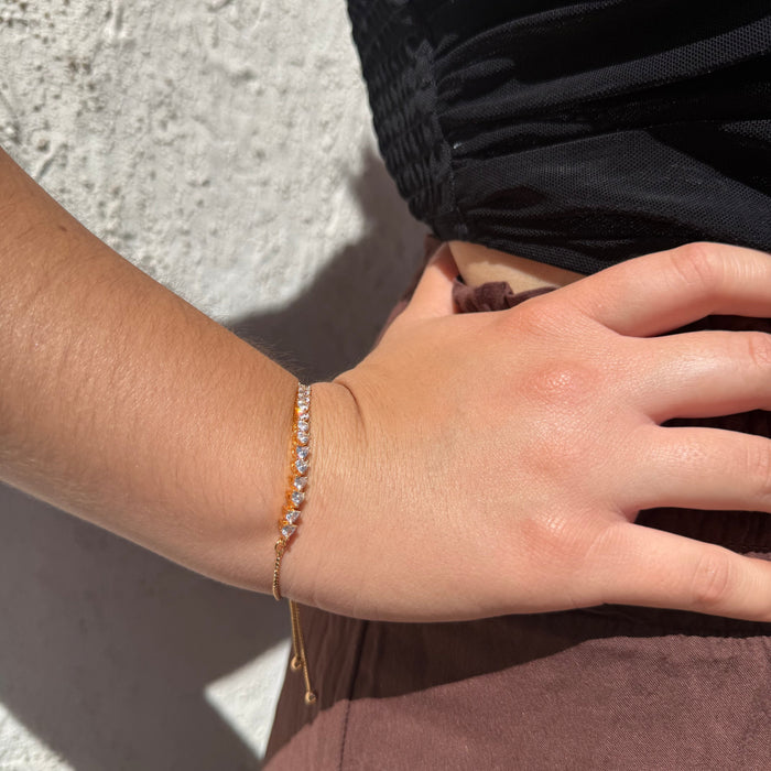 Pulsera Love Line - Oro Rosa – Silver Ice 02