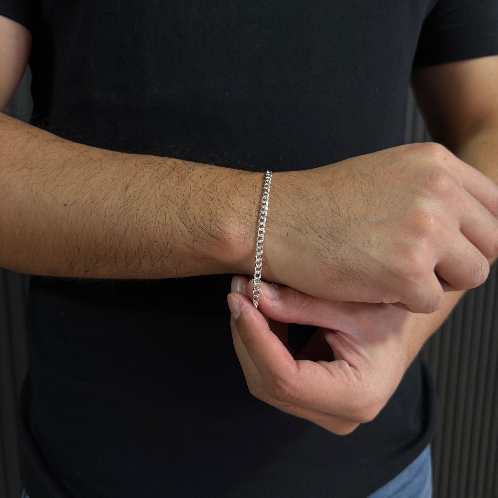 Pulsera Grumet 4mm – Silver Ice 03