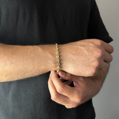 Pulsera Gucci Inflada Oro – 5 mm – Silver Ice 04