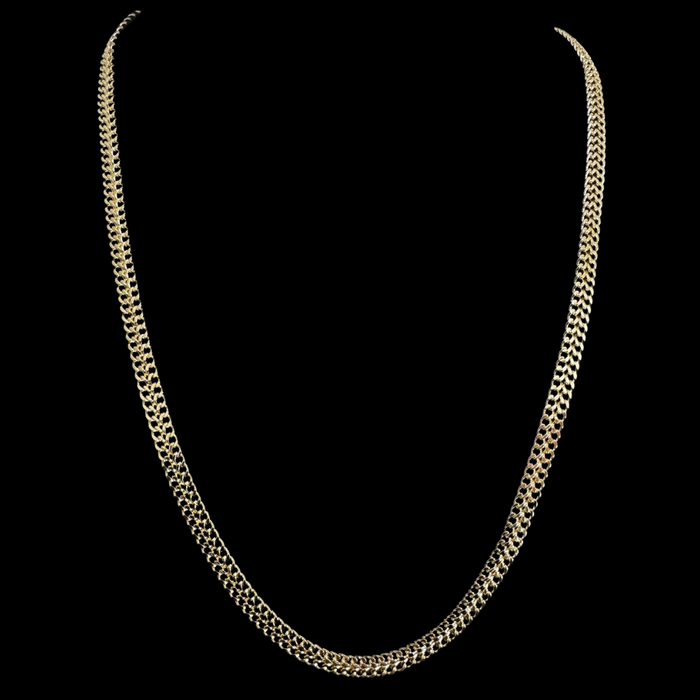 Cadena Tejido Chino Oro – 6 mm – Silver Ice 01