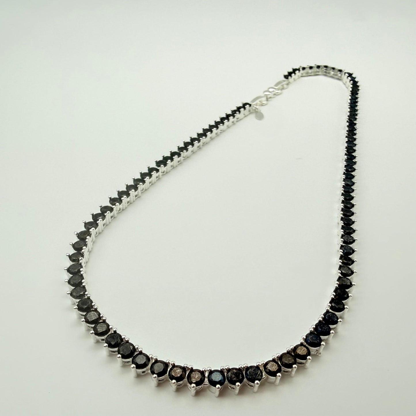 Collar Gotas de Luz Circones Negros Plata 925 – Silver Ice 03