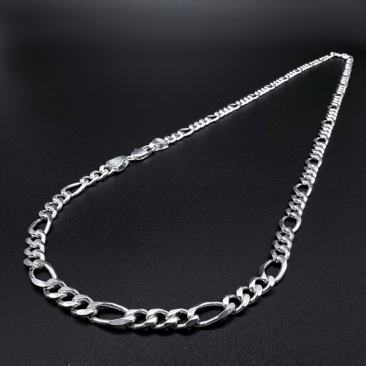 Cadena Fígaro - 8 mm – Silver Ice 02