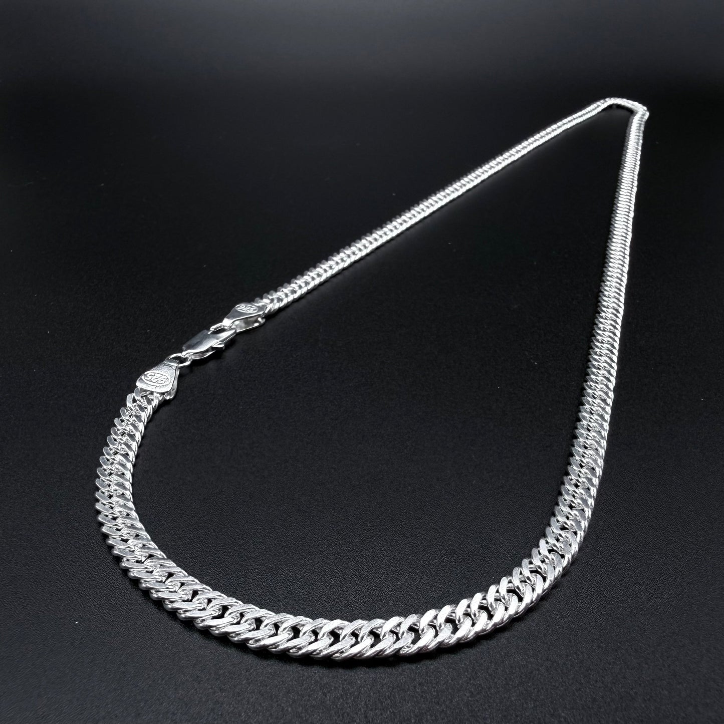 Cadena Triple Grumet 6mm – Silver Ice 02