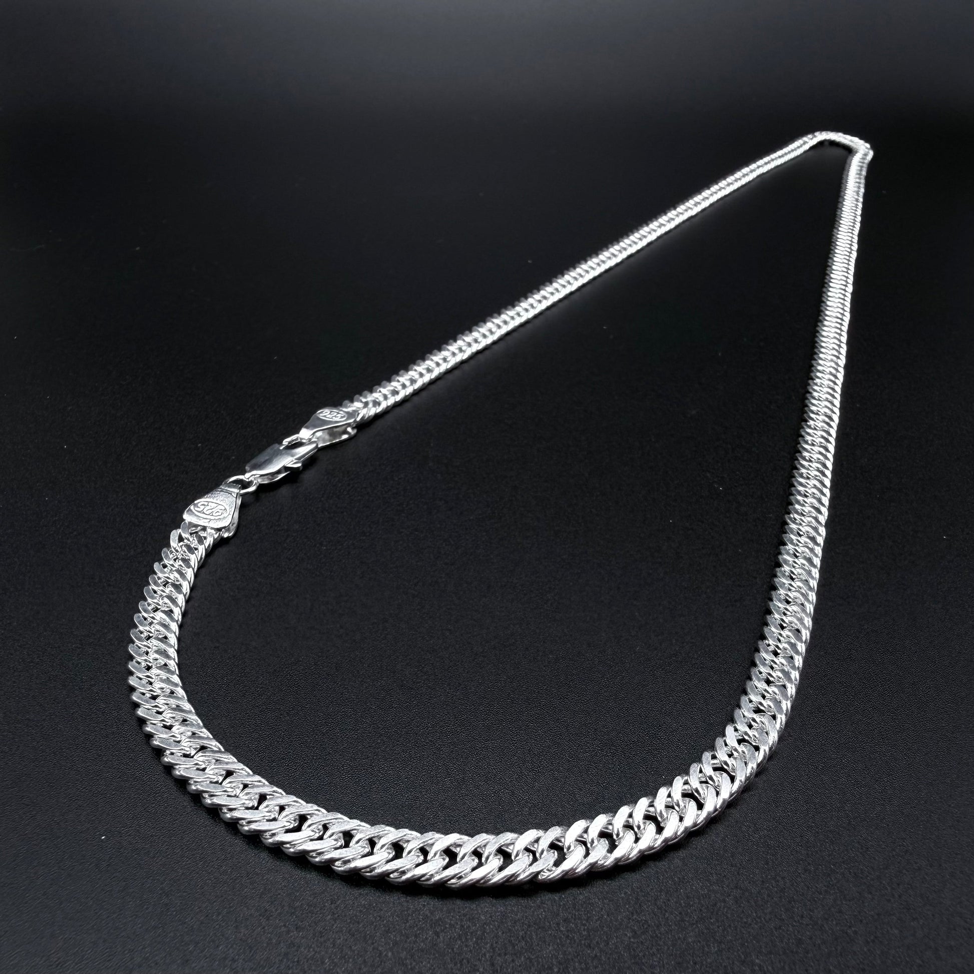 Cadena Triple Grumet 6mm – Silver Ice 02