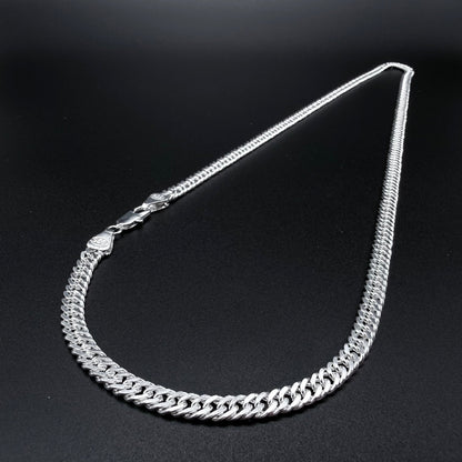 Cadena Triple Grumet 6mm – Silver Ice 02