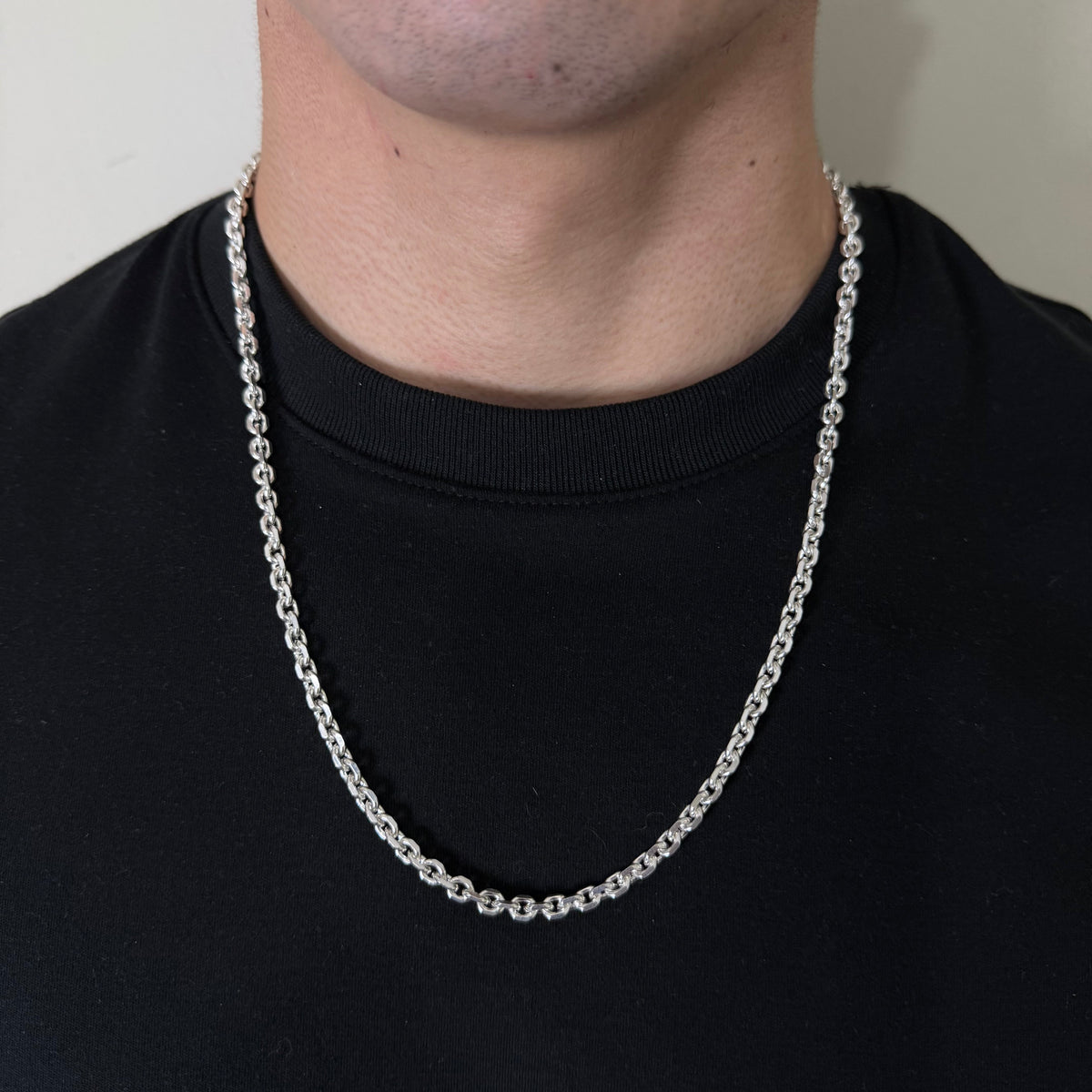 Cadena Rolo Limada 5 mm – Silver Ice 03