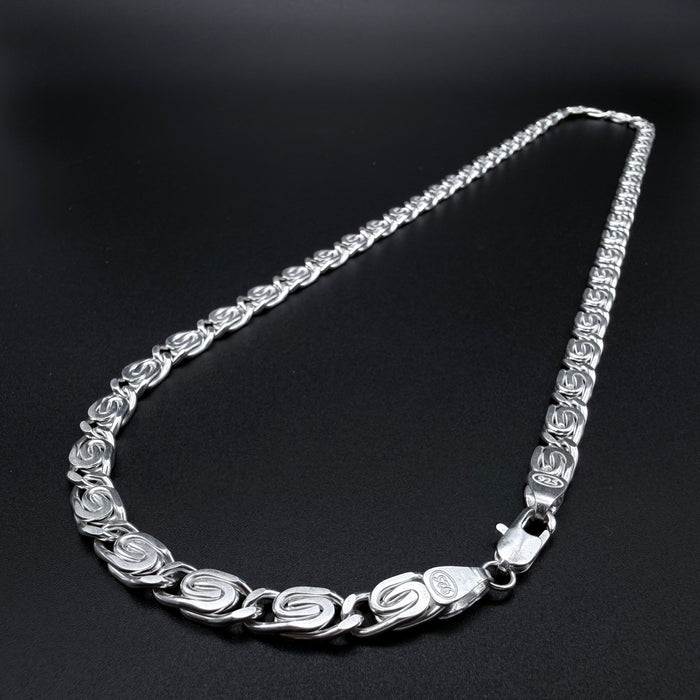 Cadena Caracol - 7mm – Silver Ice 01