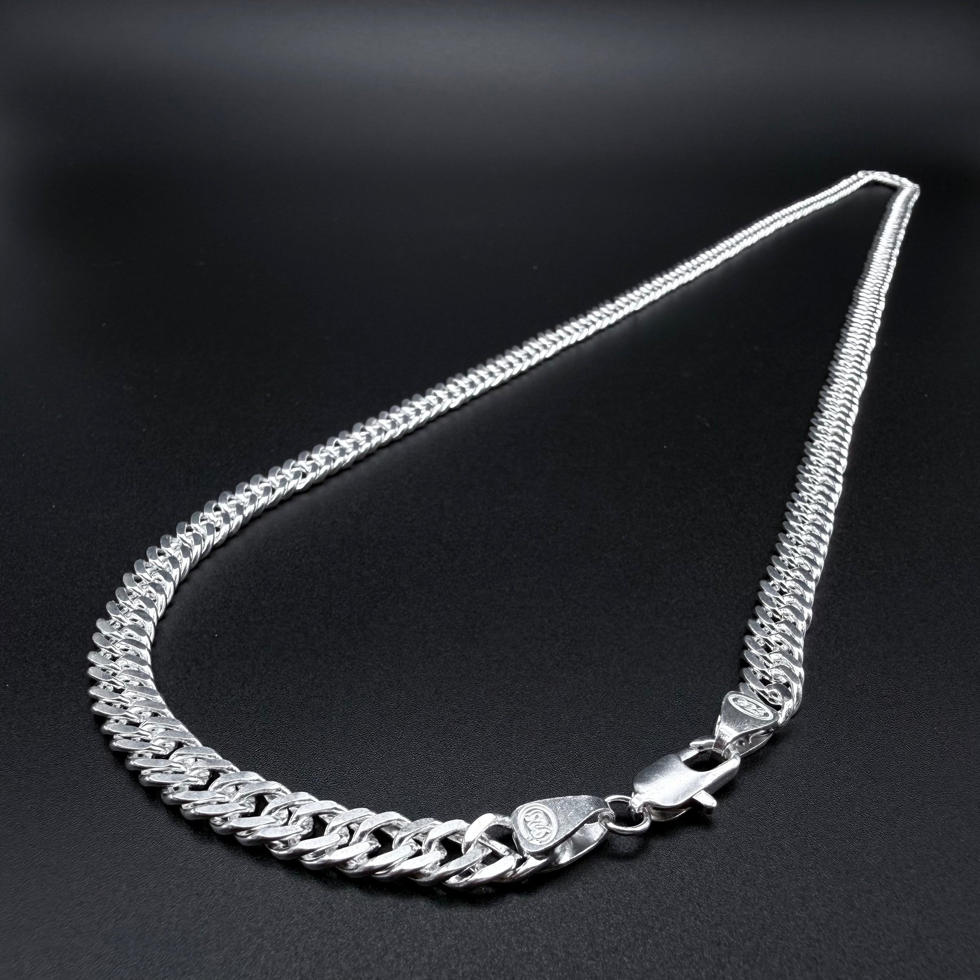 Cadena Triple Grumet 7mm – Silver Ice 02