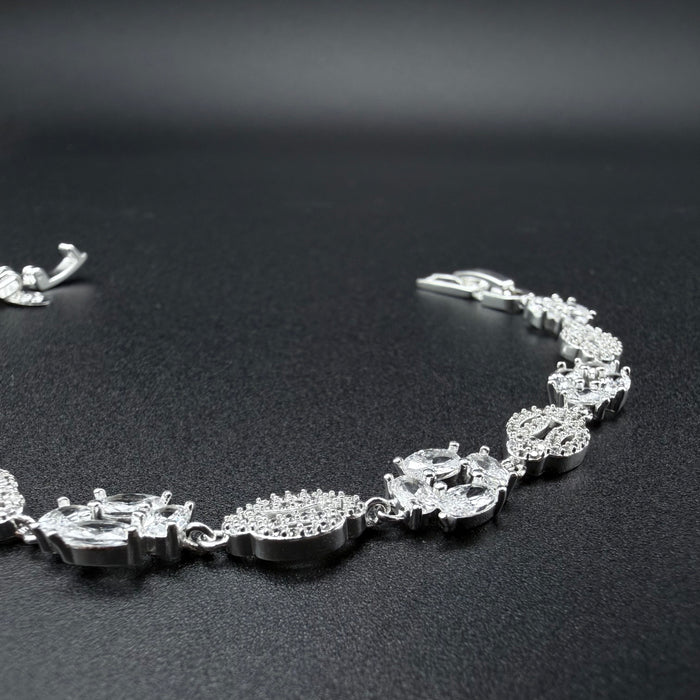 Pulsera Escarcha 7mm Plata 925