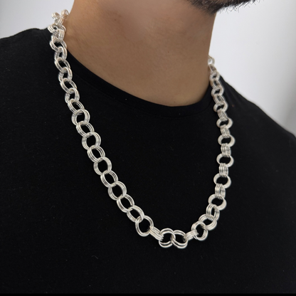Cadena Triple Rolo 12 mm – Silver Ice 03