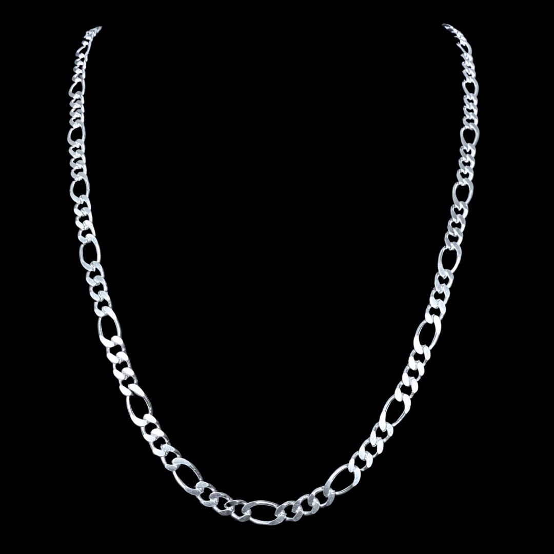 Cadena Fígaro - 8 mm – Silver Ice 06
