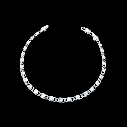 Pulsera Caracol - 4mm – Silver Ice 04