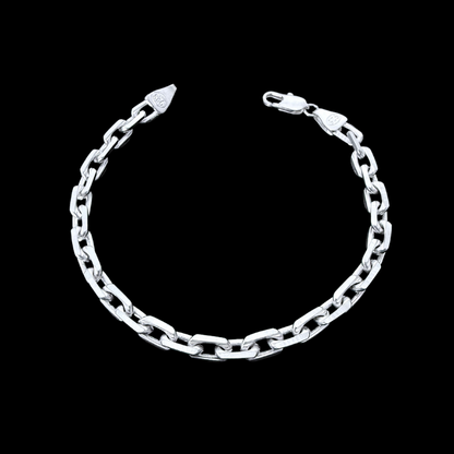 Pulsera Rolo Limada 6mm – Silver Ice 04