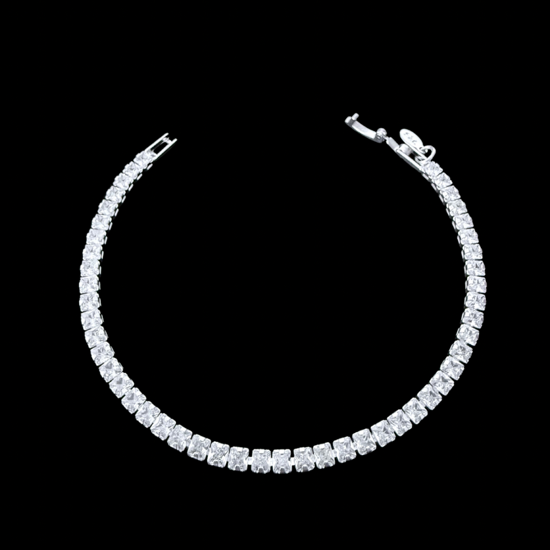Pulsera Tennis con Circones 3,5mm – Silver Ice 01