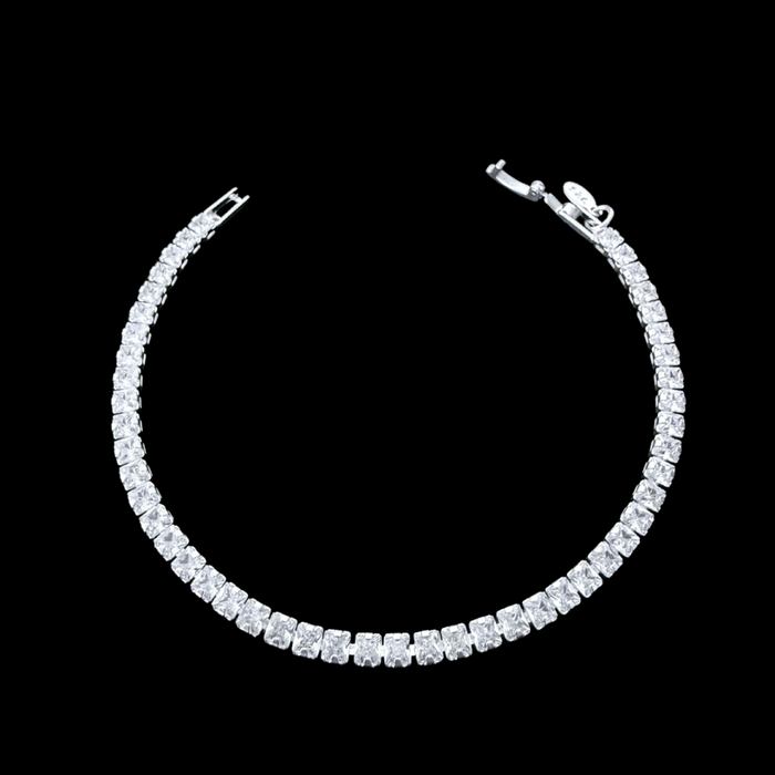 Pulsera Tennis con Circones 3,5mm – Silver Ice 01