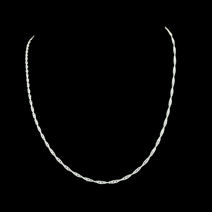 Cadena Singapur - 1,5mm – Silver Ice 01
