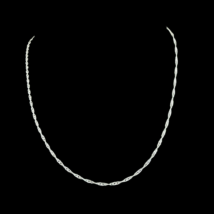Cadena Singapur - 1,5mm – Silver Ice 01