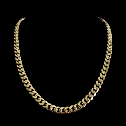Cadena Cubana Oro – 8 mm – Silver Ice 02