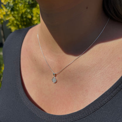 Collar Van Cleef Halo Plata 925