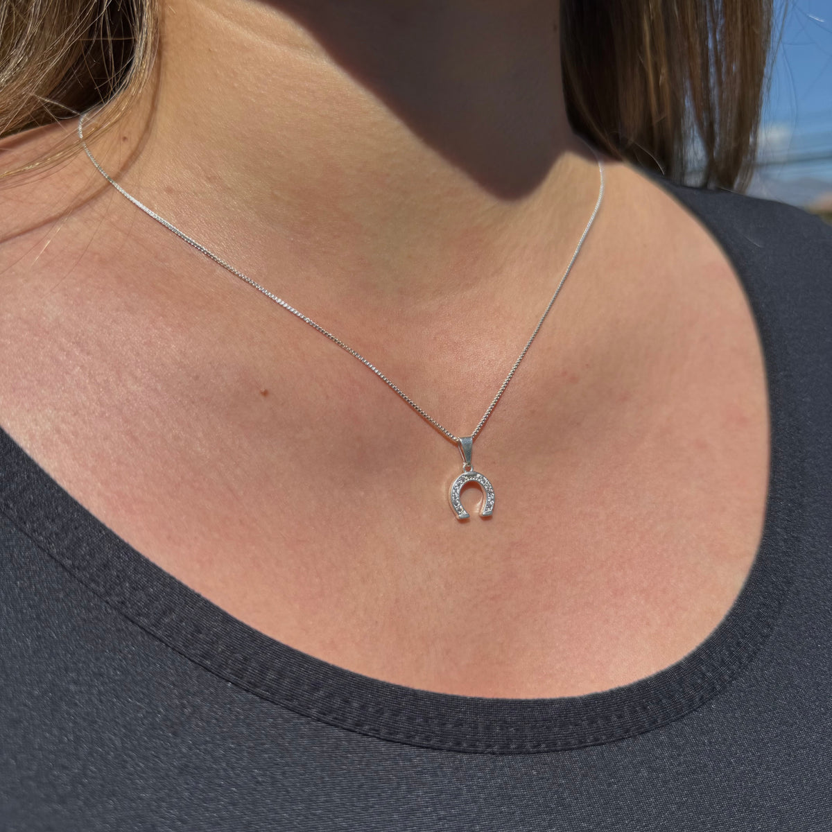 Collar Herradura de la Suerte Plata 925