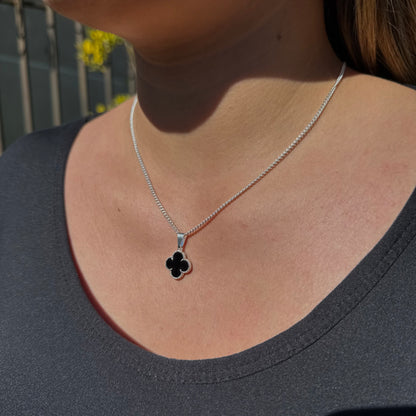 Collar Van Cleef Noir Plata 925