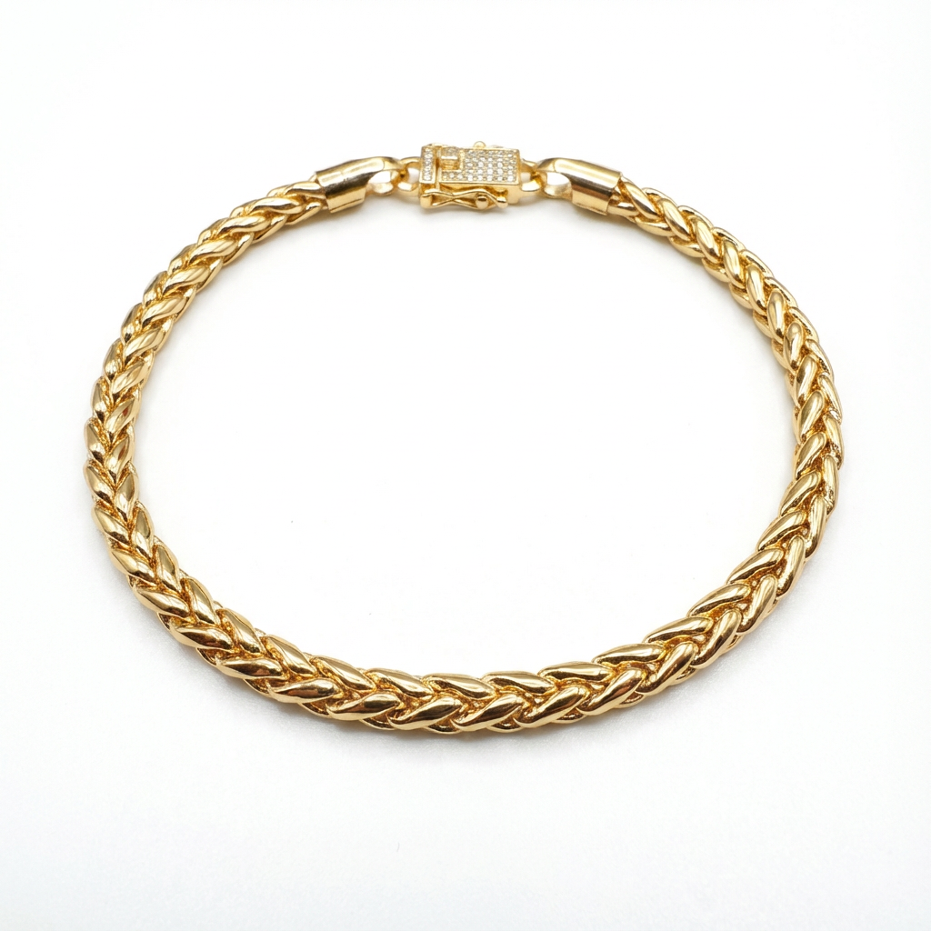 Pulsera Escama Dragón Oro – 4 mm – Silver Ice 01