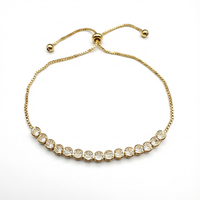 Pulsera Tennis Oro – Silver Ice 01