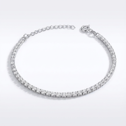 Pulsera Tennis - 3mm – Silver Ice 01