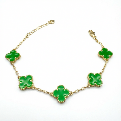 Pulsera Van Cleef Verde Dual Oro – Silver Ice 01