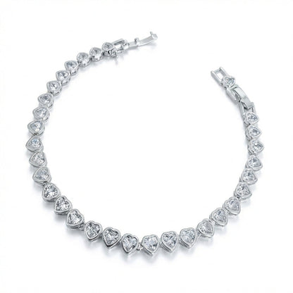 Pulsera Mini Corazones en Plata 925 – Silver Ice 01
