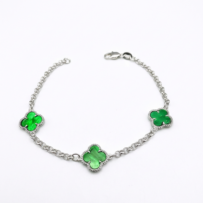 Pulsera Van Cleef Verde – Silver Ice 01