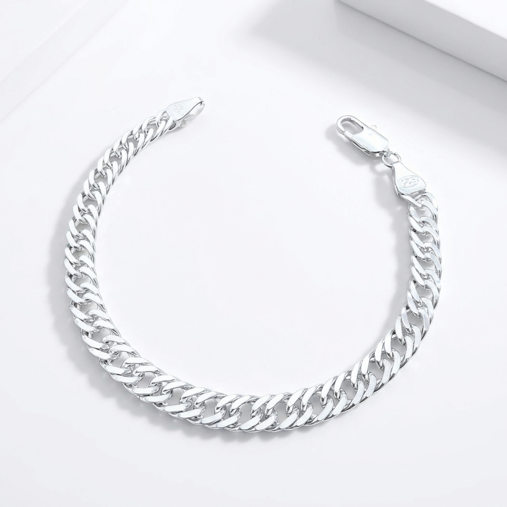Pulsera Triple Grumet - 5,5 mm – Silver Ice 01