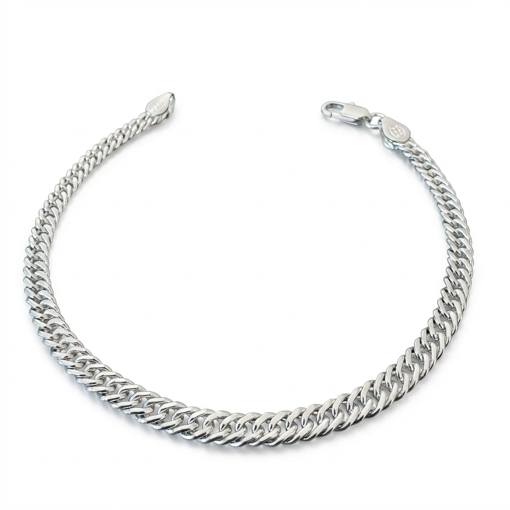 Pulsera Triple Grumet - 4mm – Silver Ice 01