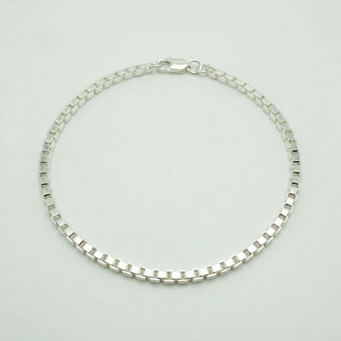 Pulsera Veneciana 2,5 mm – Silver Ice 01