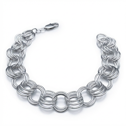 Pulsera Triple Rolo 13mm – Silver Ice 01