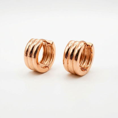 Aros Éclat - Oro Rosa – Silver Ice 01