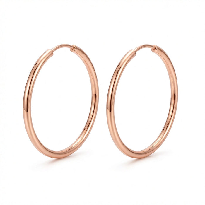 Aros Minimal - Oro Goldfilled Rosa – Silver Ice 01