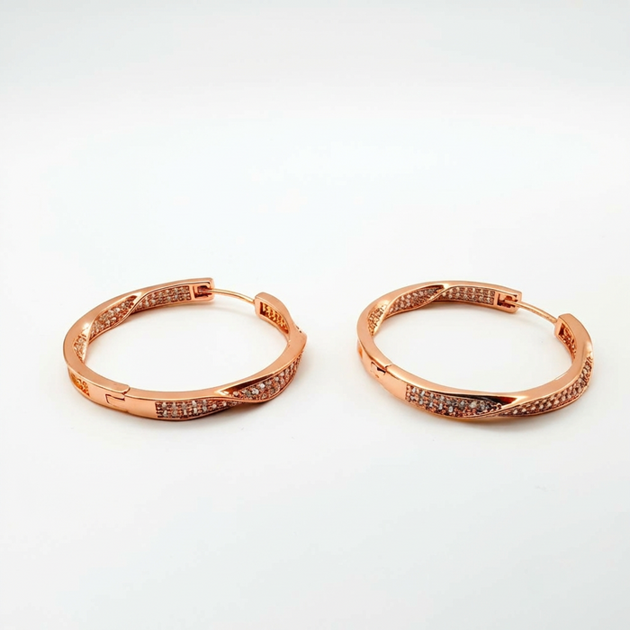 Aros Glow - Oro Goldfilled Rosa – Silver Ice 01