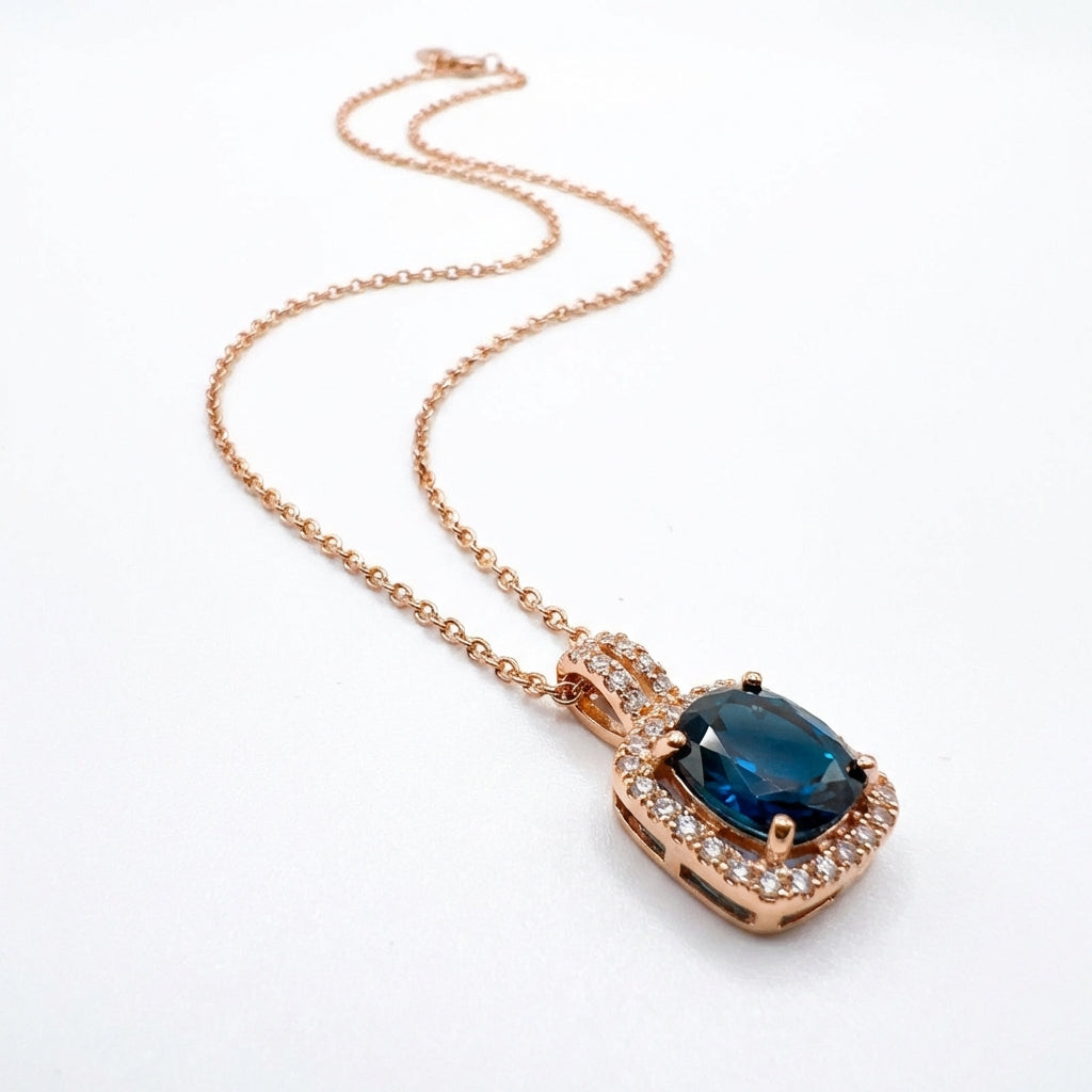 Cadena Cielo Azul - Oro Goldfilled Rosa – Silver Ice 02
