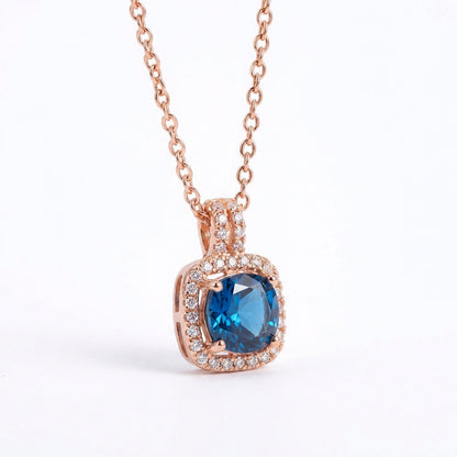 Cadena Cielo Azul - Oro Goldfilled Rosa – Silver Ice 01