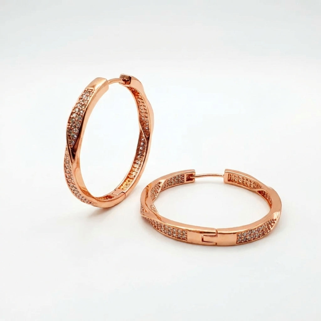 Aros Glow - Oro Goldfilled Rosa – Silver Ice 02