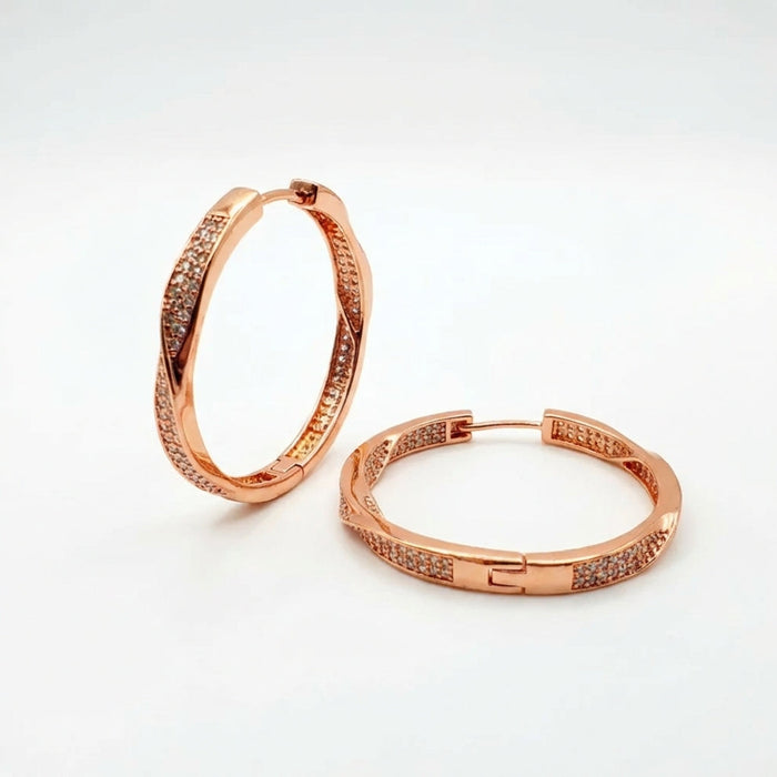 Aros Glow - Oro Goldfilled Rosa – Silver Ice 02