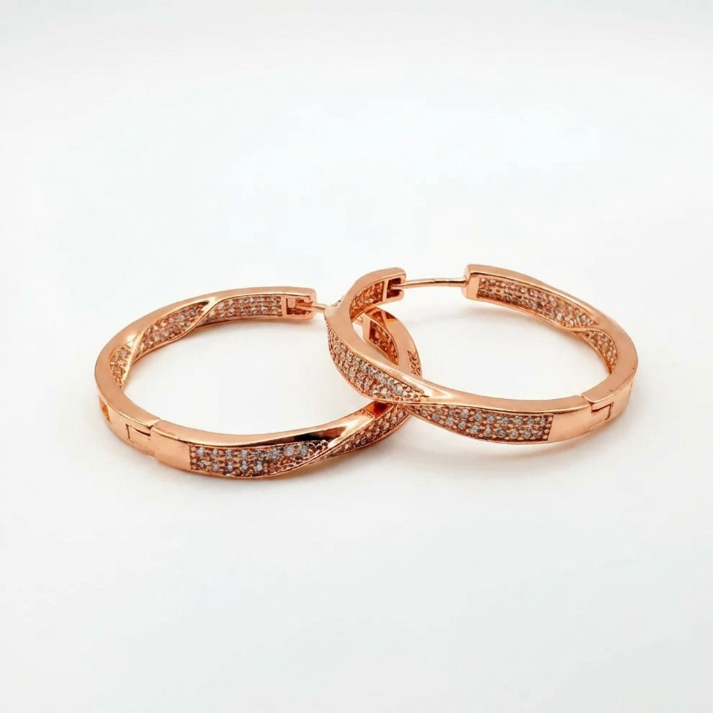 Aros Glow - Oro Goldfilled Rosa – Silver Ice 04