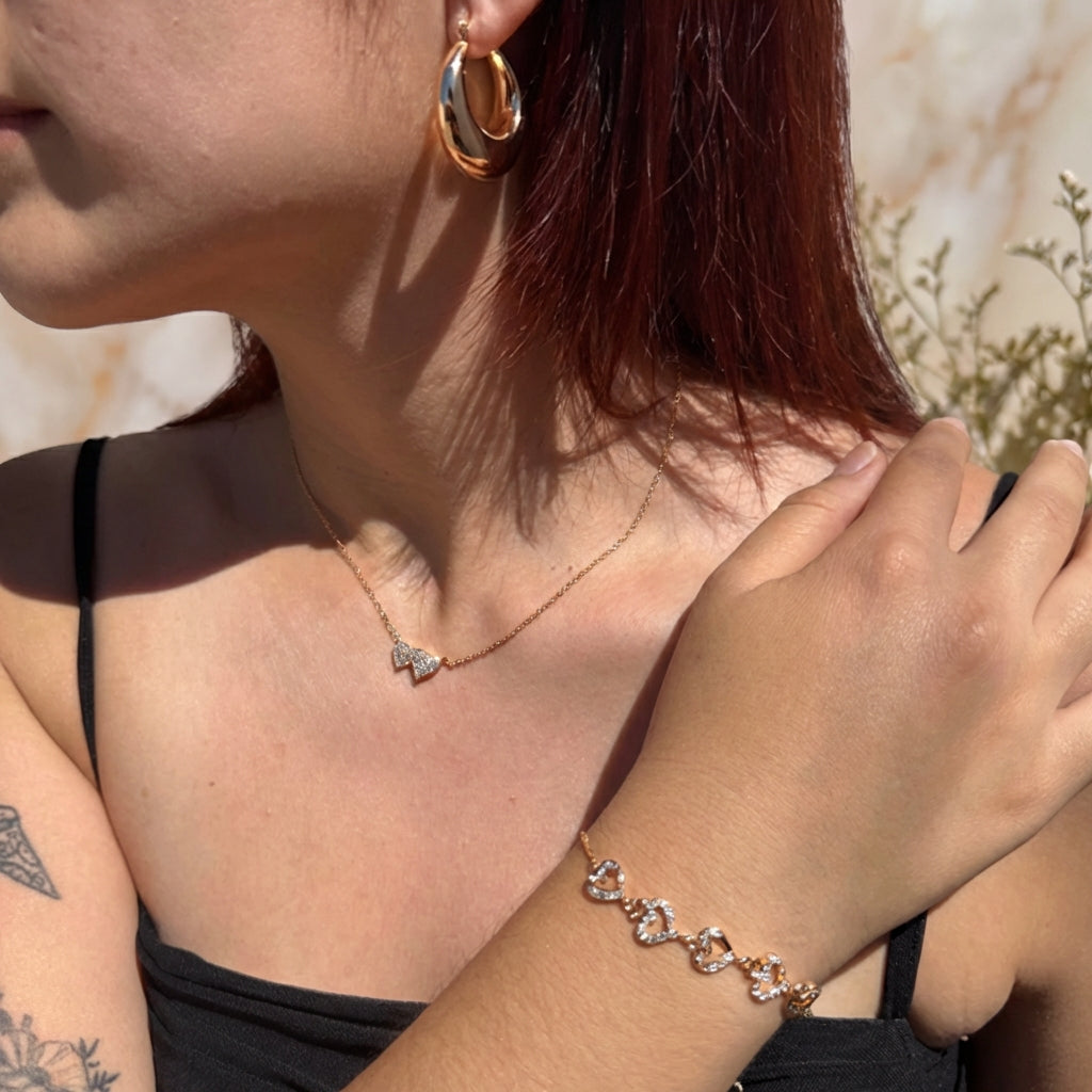 Aros Bold Hoop - Oro Goldfilled Rosa – Silver Ice 03